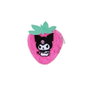 Karactermania Porte-monnaie Kuromi Soft Strawberry en peluche avec fermeture à glissière - 13 x 13 x 4 cm - Rose - Polyester
