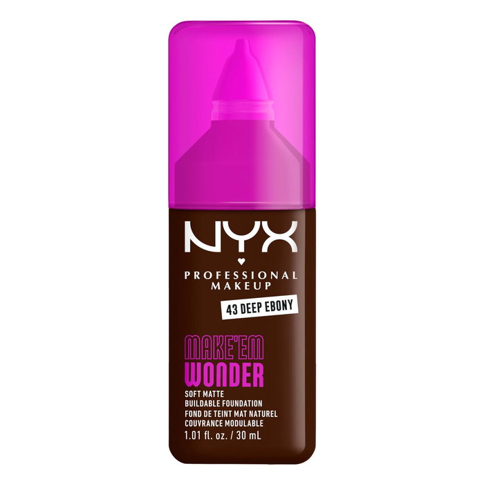 Nyx Professional Make Up Fond de teint MAKE'EM WONDER #Deep Ebony 30 ml