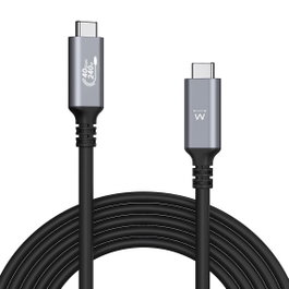 Ewent EC1070 Câble USB-C USB4 Thunderbolt 4 40Gbps 240W 8K 1m