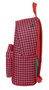 Safta - Sac à dos grand format pour ordinateur portable 31x41x16 cm motif pied-de-poule corail