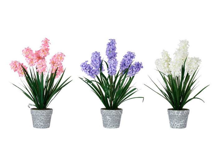 IBERGARDEN Lot de 3 Grandes Macetas - Blanc, Lila et Rose