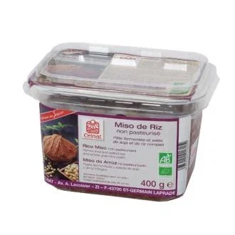 Celnat Miso de Riz Non Pasteurisé Bio 400 g Celnat Miso de Riz Non Pasteurisé Bio 400 g