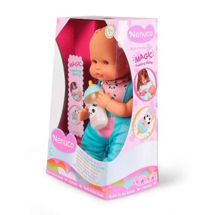 Nenuco Poupée Nenuco avec Biberon Magique - Modèle NFN86000 - Poupée très douce et biberon où le liquide disparaît - Pour enfants dès 10 mois