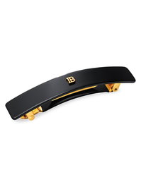Balmain Barrette à cheveux pour femme - Accessoire cheveux noir - Origine France
