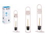 Berilo Porte-rouleau Brosse Métal Bambou Rose 16 x 80 x 28 cm (Set de 4)