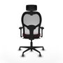 Piqueras y Crespo Chaise de Bureau avec Appui-tête Jorquera 3D036G2 Bordeaux