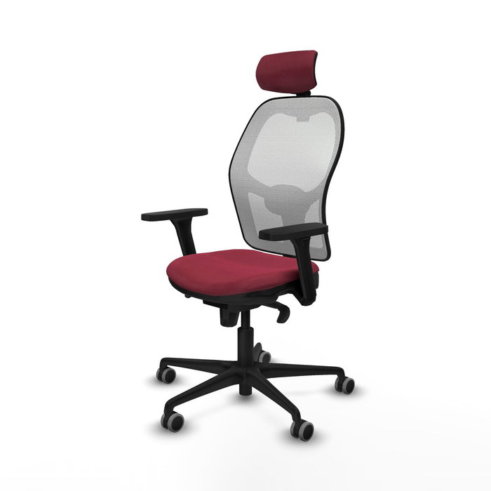 Piqueras y Crespo Chaise de Bureau avec Appui-tête Jorquera 3D036G2 Bordeaux