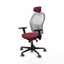 Piqueras y Crespo Chaise de Bureau avec Appui-tête Jorquera 3D036G2 Bordeaux