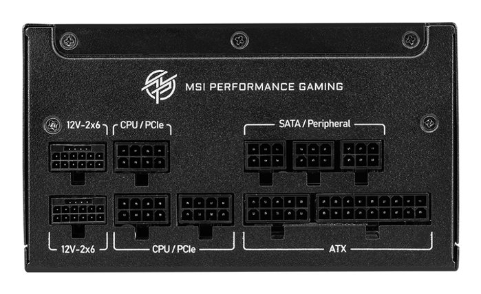 MSI MPG A850G Alimentation PC 850W 80+ Gold Totalement Modulaire Noir