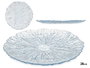 VIVALTO Plat plat bleu 28 cm en cristal