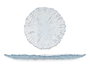 VIVALTO Plat plat bleu 28 cm en cristal