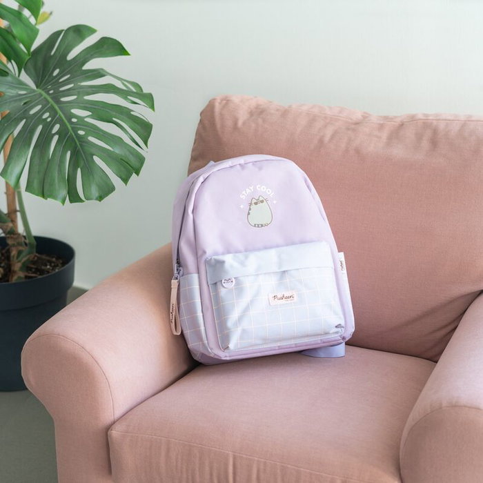 Pusheen Sac à dos Moments en polyester avec poche principale à fermeture éclair et 3 poches extérieures (frontale et latérales)