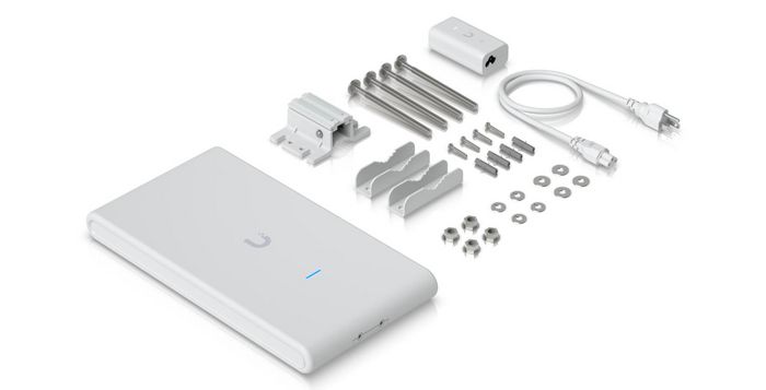 Ubiquiti Point d'Accès Wi-Fi 6 Intérieur/Extérieur, 4 Flux Spatiaux, Double Port Gigabit Ethernet RJ45, Alimentation PoE, Protection IPX6, Boîtier en Polycarbonate