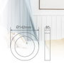GSC Evolution Push-Light Blanco 142x50mm