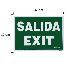 WOLFPACK LINEA PROFESIONAL Panneau sortie Exit 30x42 cm