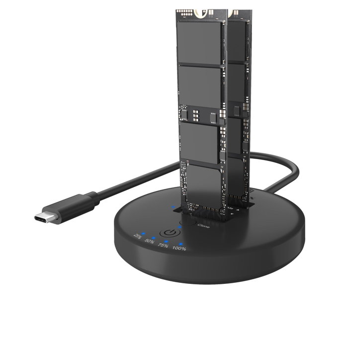 Icy ICY BOX IB-1612MCL-C31 Station de clonage et d'accueil pour 2x SSD M.2 NVMe Icy ICY BOX IB-1612MCL-C31 Station de clonage et d'accueil pour 2x SSD M.2 NVMe