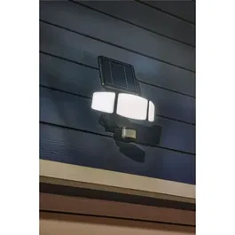GALIX Spot Solaire 3 Têtes 1000LM avec Détecteur de Présence, 2.5W, Détection 10m, Éclairage Extérieur