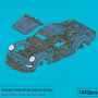 IM Master Set de construction Voiture de sport 1882 Pièces, 1:10, Doré et Bleu foncé