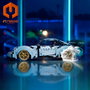 IM Master Set de construction Voiture de sport 1882 Pièces, 1:10, Doré et Bleu foncé
