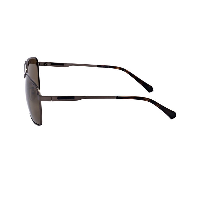 Polaroid PLD 2136/G/S/X Lunettes de soleil homme monture acier inoxydable rectangulaire verres polarisés UV400 catégorie 3 61 mm