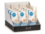 Acorde Mikado Océan 50 ml avec tige, verre rotin bois bleu 7x17x5 cm (Set de 12)