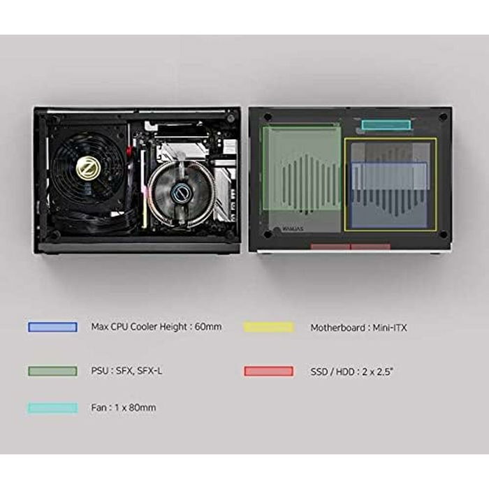 Boîtier ATX semi-tour Zalman M2 MINI SILVER Argent