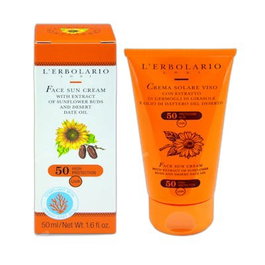 L'Erbolario Crème Solaire Visage au Tournesol et Datte