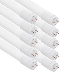 greenice Pack de 10 Tubes LED T8 22W 3080Lm 6000K Verre 150cm