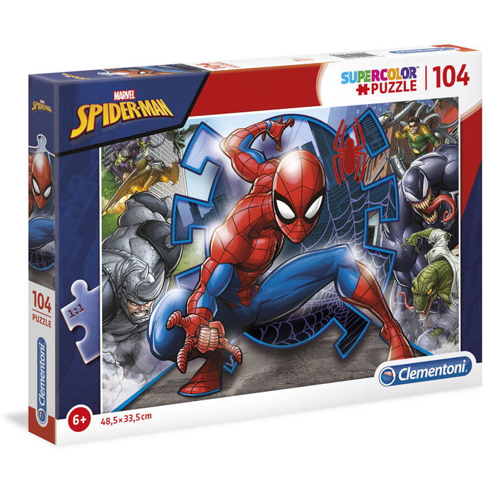 CLEMENTONI Puzzle Spiderman Marvel - 104 pièces - Dimensions : 48.5 x 33.5 cm CLEMENTONI Puzzle Spiderman Marvel - 104 pièces - Dimensions : 48.5 x 33.5 cm