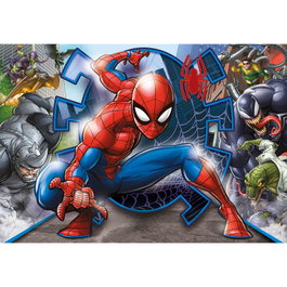 CLEMENTONI Puzzle Spiderman Marvel - 104 pièces - Dimensions : 48.5 x 33.5 cm