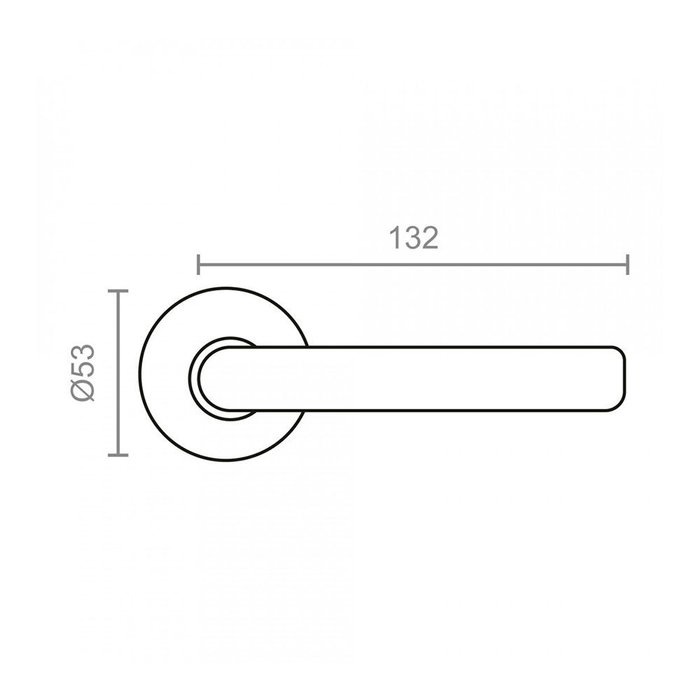 Poignée avec rosace EDM 85441 575 Acier inoxydable Ø 53 mm