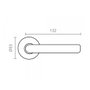 Poignée avec rosace EDM 85441 575 Acier inoxydable Ø 53 mm