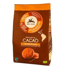 ALCE NERO Biscuits au Cacao et Fèves de Cacao BIO 250 g