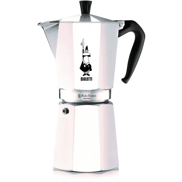 Bialetti Moka Express Cafetière Italienne 12 Tasses 770 ml Inox, Tous Feux Sauf Induction Bialetti Moka Express Cafetière Italienne 12 Tasses 770 ml Inox, Tous Feux Sauf Induction