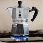 Bialetti Moka Express Cafetière Italienne 12 Tasses 770 ml Inox, Tous Feux Sauf Induction