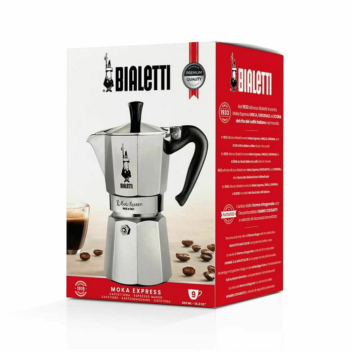 Bialetti Moka Express 12 tasses, 770 ml, Argenté, Aluminium Bialetti Moka Express 12 tasses, 770 ml, Argenté, Aluminium