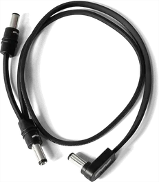 EBS DC1-48 90/0 Câble d'alimentation Flat DC 48 cm Connecteurs 90°/0° Noir