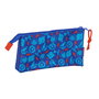 SAFTA Sac Porte-Tout Triple Disney Pixar Cars - 3 compartiments avec fermetures éclair, poche intérieure, dimensions 22 x Three x 12 cm