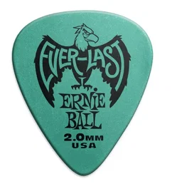 Ernie Ball Everlast Médiators Turquoise 2,0 mm - 12 unités