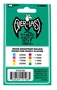 Ernie Ball Lot de 12 médiators Everlast turquoise 2,0 mm