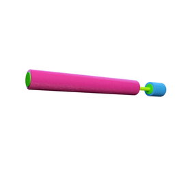 Marbueno 10124AZRS Pistola de Agua Foam Succion Azul y Rosa 40x4 cm pour Jardin, Piscina et Playa