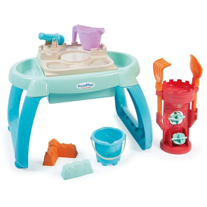 Ecoiffier 4603 Table de jeu Sable et Eau avec accessoires - Jeu d'extérieur pour enfants à partir de 18 mois