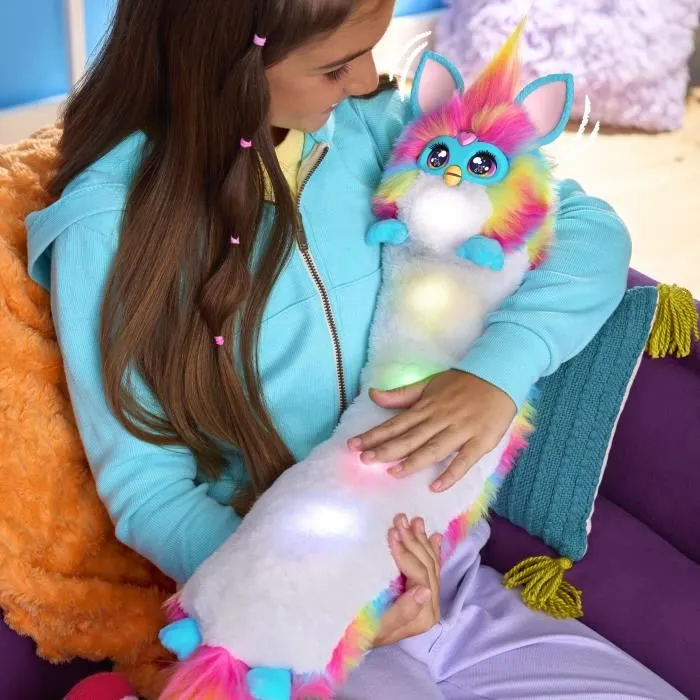 Furby DJ Peluche Interactive 81 cm Arc-en-ciel - Musique, Lumières, Mouvements et Jeux, Parle Français, À Partir de 6 Ans Furby DJ Peluche Interactive 81 cm Arc-en-ciel - Musique, Lumières, Mouvements et Jeux, Parle Français, À Partir de 6 Ans