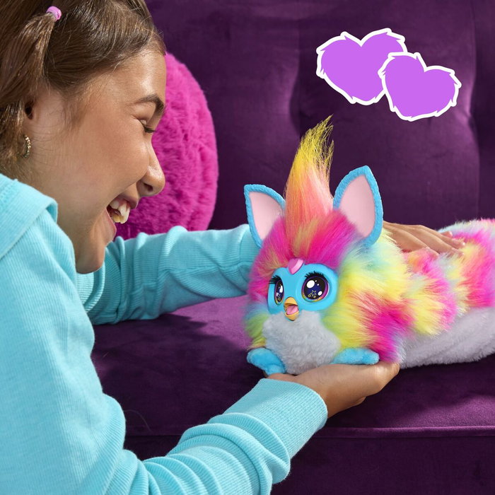 Furby DJ Furby, peluche douce électronique arc-en-ciel interactive Furby DJ Furby, peluche douce électronique arc-en-ciel interactive
