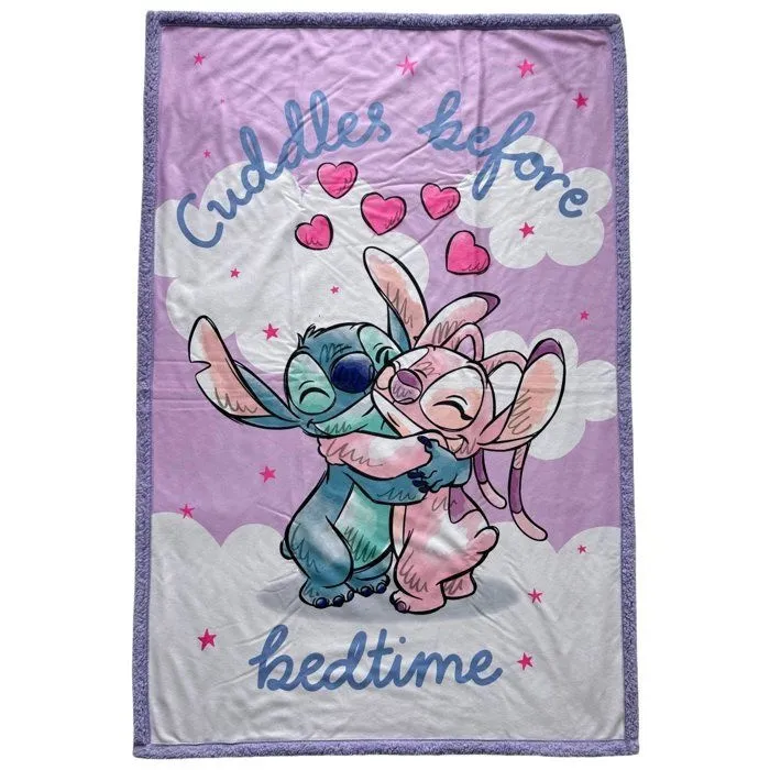 Stitch Plaid Sherpa Disney Stitch - Stitch & Angel Câlin - 100 x 150 cm Stitch Plaid Sherpa Disney Stitch - Stitch & Angel Câlin - 100 x 150 cm