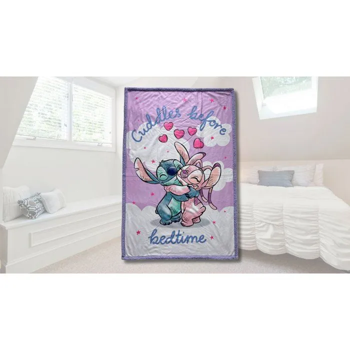 Stitch Plaid Sherpa Disney Stitch - Stitch & Angel Câlin - 100 x 150 cm Stitch Plaid Sherpa Disney Stitch - Stitch & Angel Câlin - 100 x 150 cm