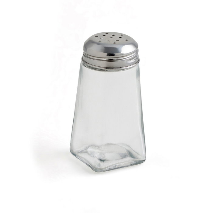 Quid Renova Salière en Verre Transparente 4,5x4,5x9 cm (12 Unités)