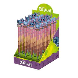 Karactermania - Expositeur M avec 24 Stylos Lilo et Stitch - Mix Modèles - Carton - 21,5 x 13,7 x 18 cm