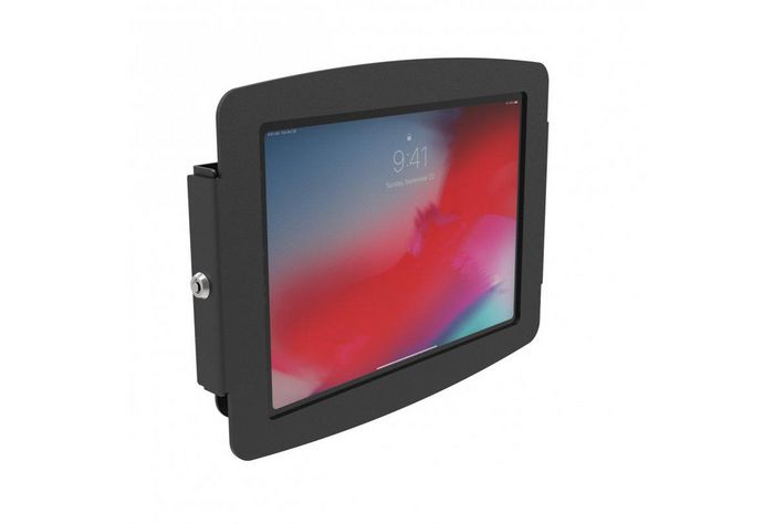 Compulocks Space Enceinte de Fixation Murale pour iPad - Support Sécurisé VESA 100x100mm Compatible iPad Mini/Air/Pro (2019) avec Charge Continue