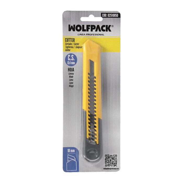 WOLFPACK LINEA PROFESIONAL Cutter Lider Professionnel Lame 18 mm